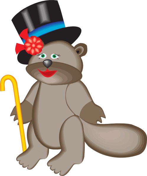 Dapper Beaver Cartoon Character