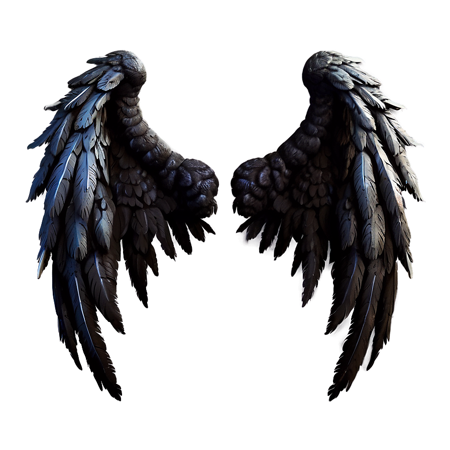 Dark Angel Wings Illustration Png 05042024