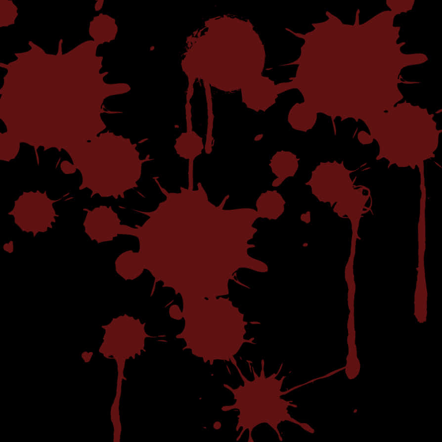 Dark Blood Splatter Pattern