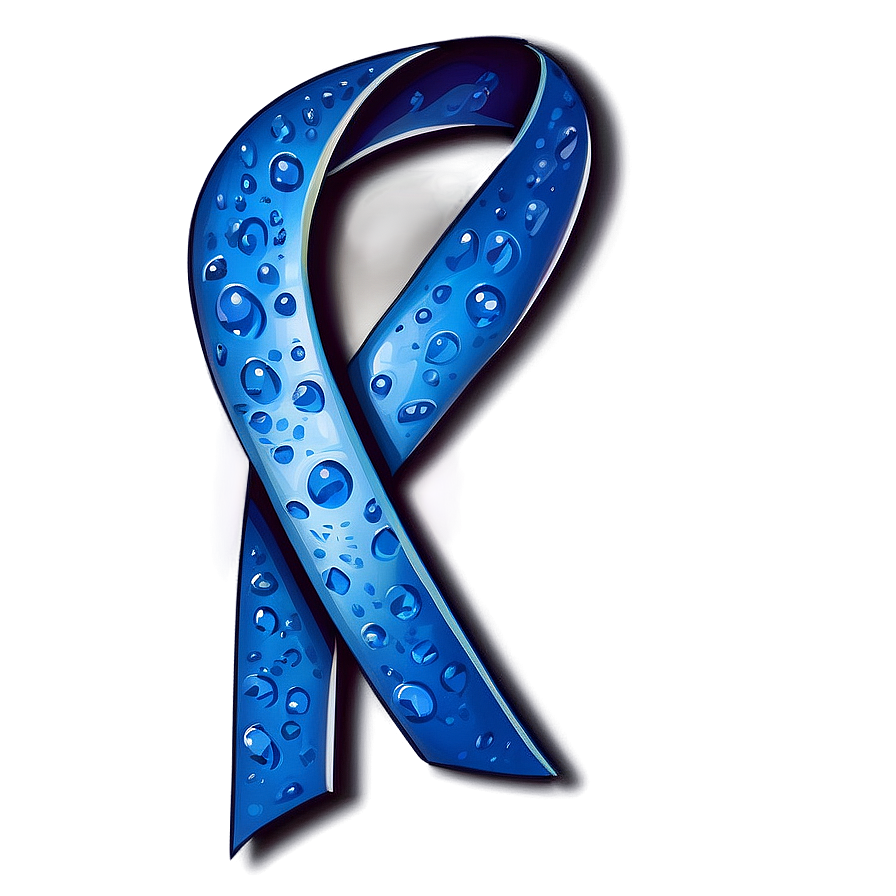 Dark Blue Colon Cancer Ribbon Png Fja98