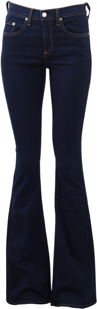 Dark Blue Flared Jeans