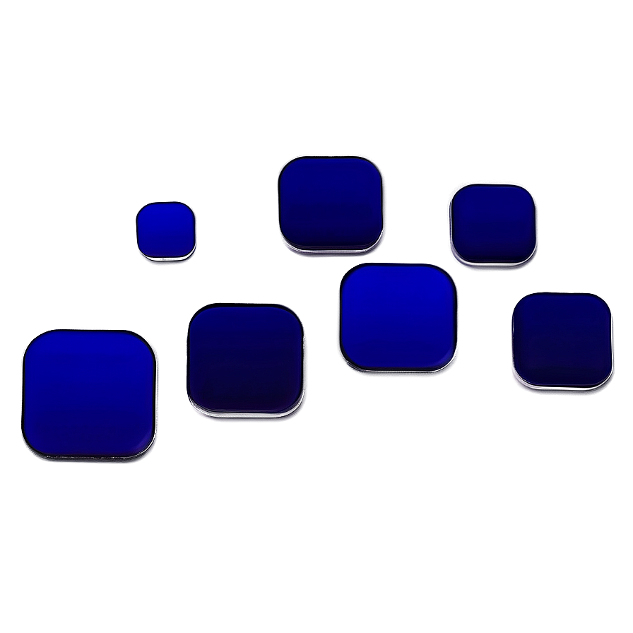 Dark Blue Square Art Png Oib