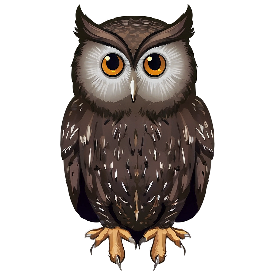 Dark Brown Owl Png Ttb