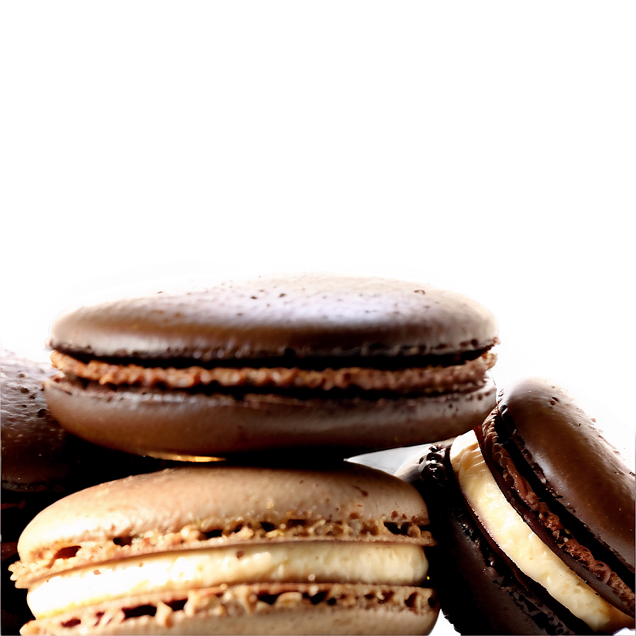 Dark Chocolate Macaron Png 06122024