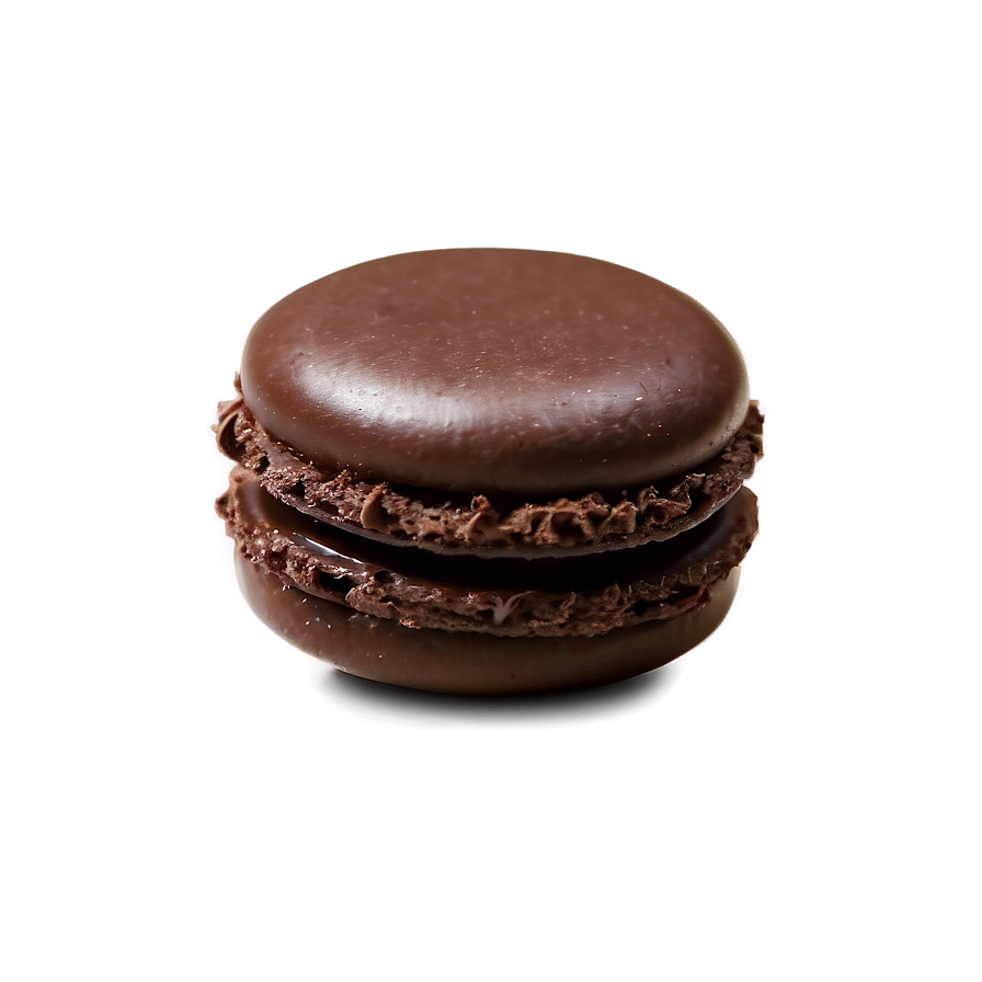 Dark Chocolate Macaron Png Tvp4