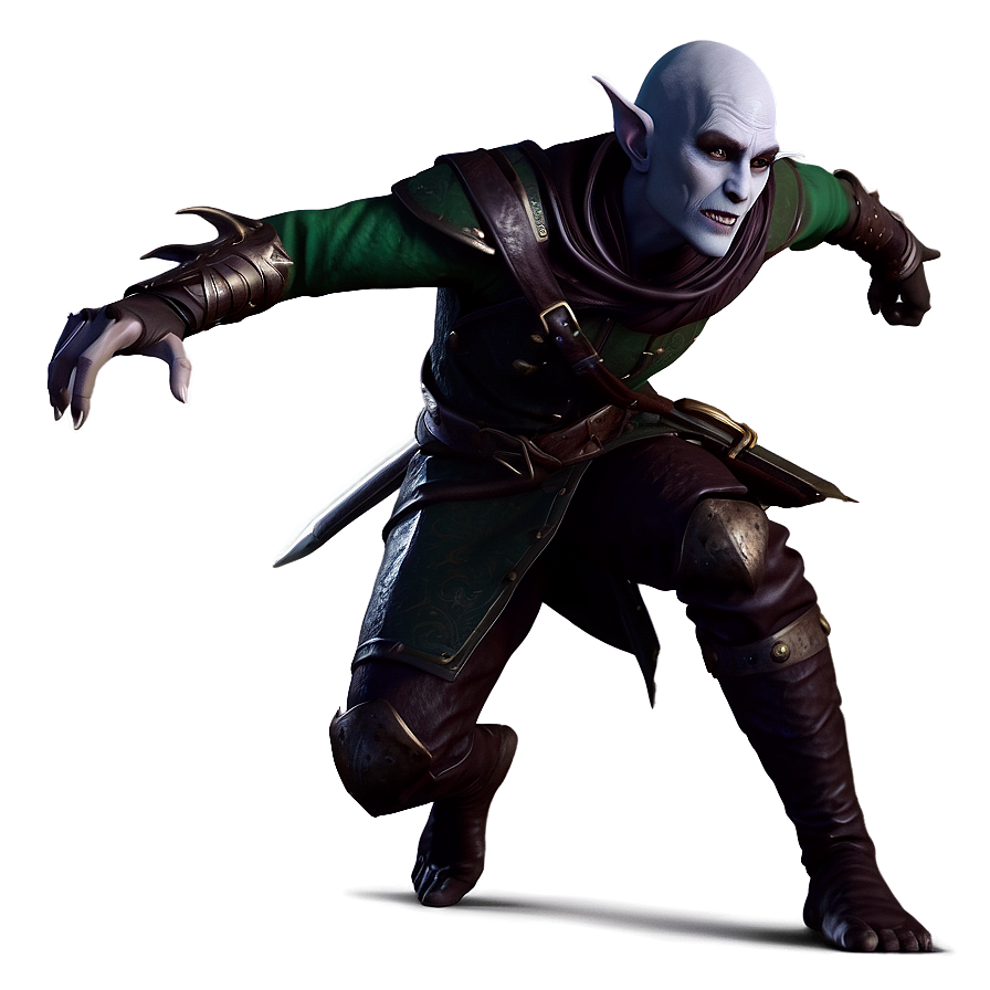 Dark Elf Rogue Sneaking Png 05232024