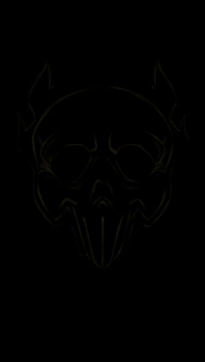 Dark Flame Skull Art