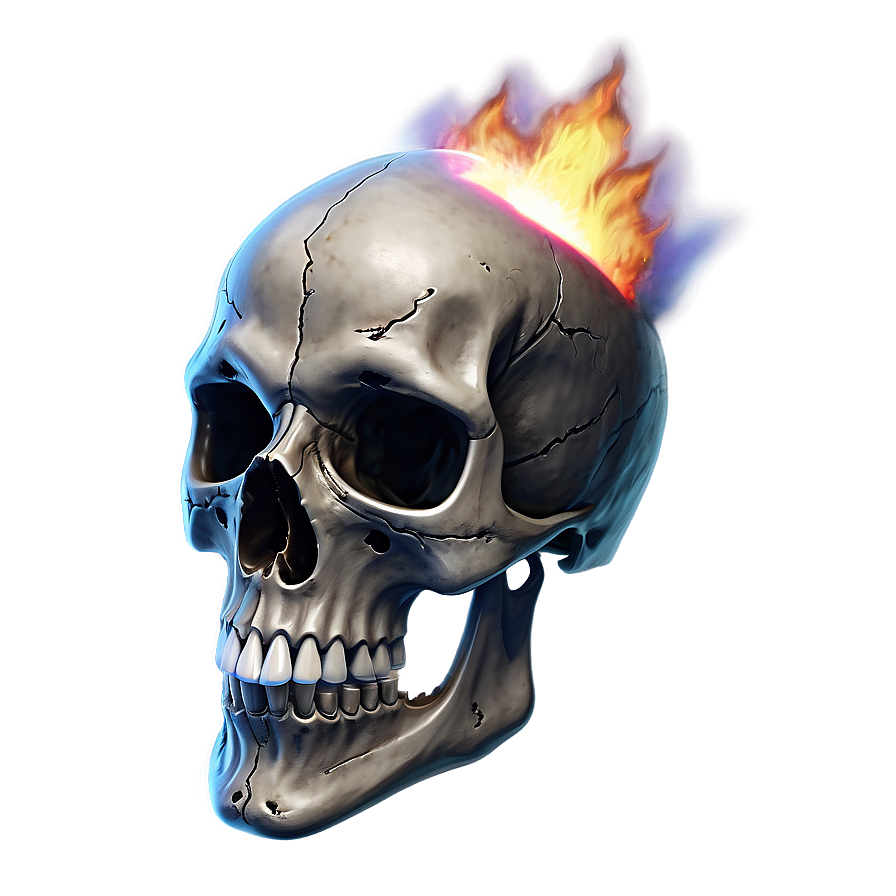 Dark Flame Skull Png 06252024