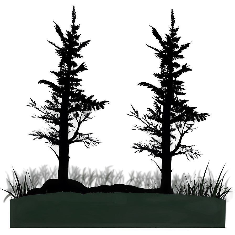 Dark Forest Silhouette Png Jvq