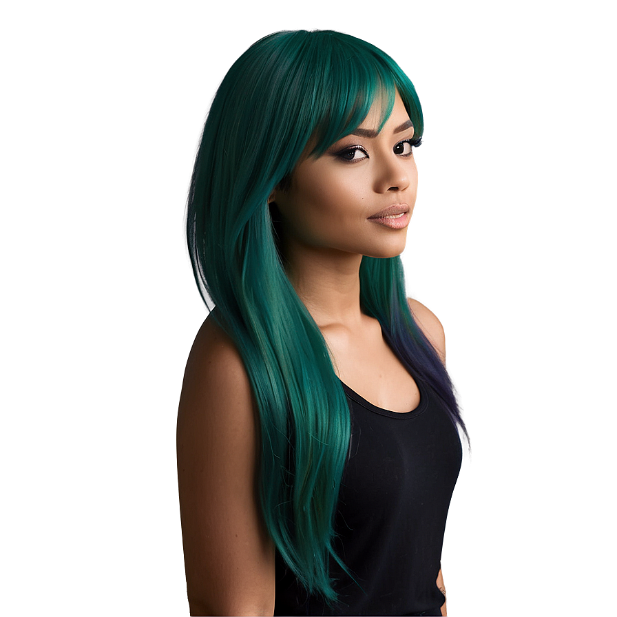 Dark Green Hair Tones Png 87