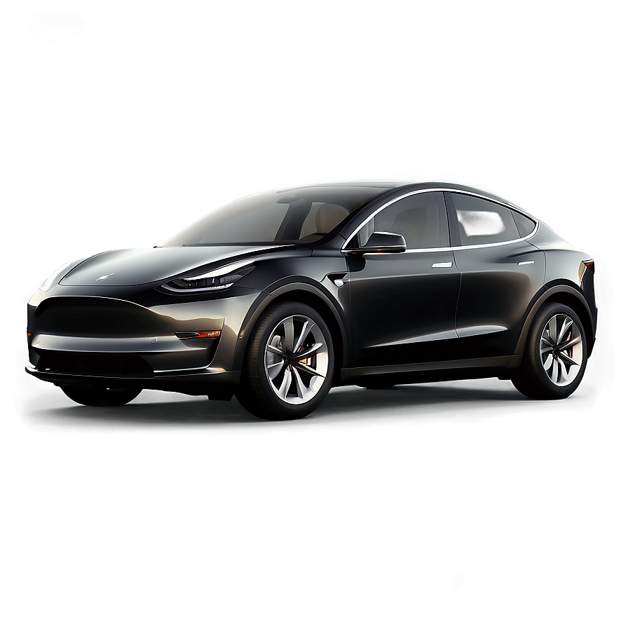 Dark Grey Tesla Model Y Png 75