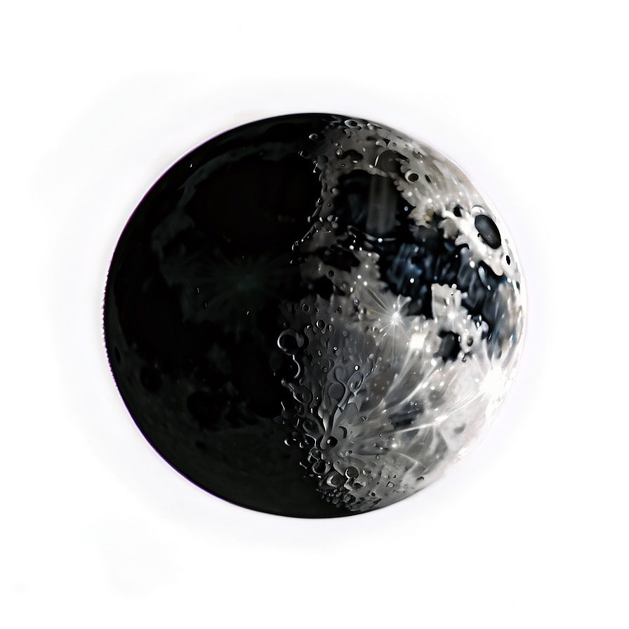 Dark Moon In The Night Sky Png 47