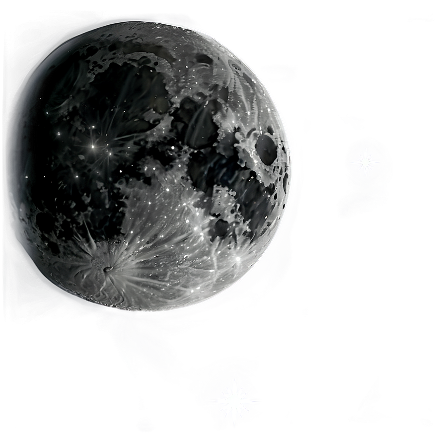 Dark Moon In The Night Sky Png 70