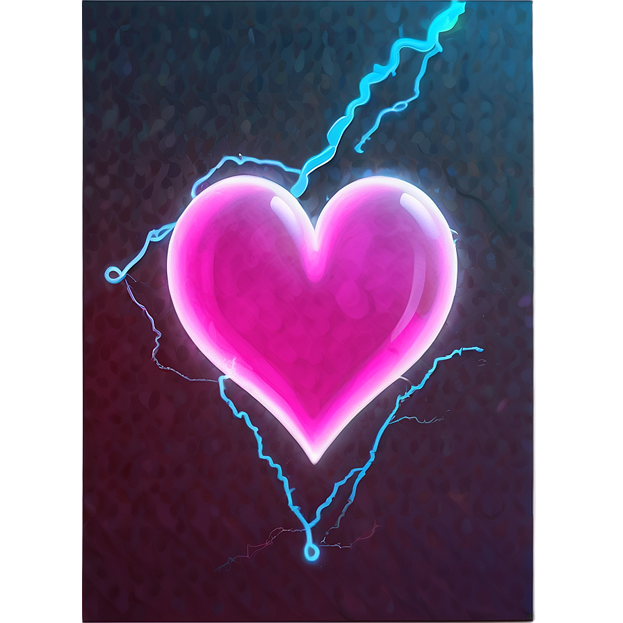 Dark Neon Heart Png Nef