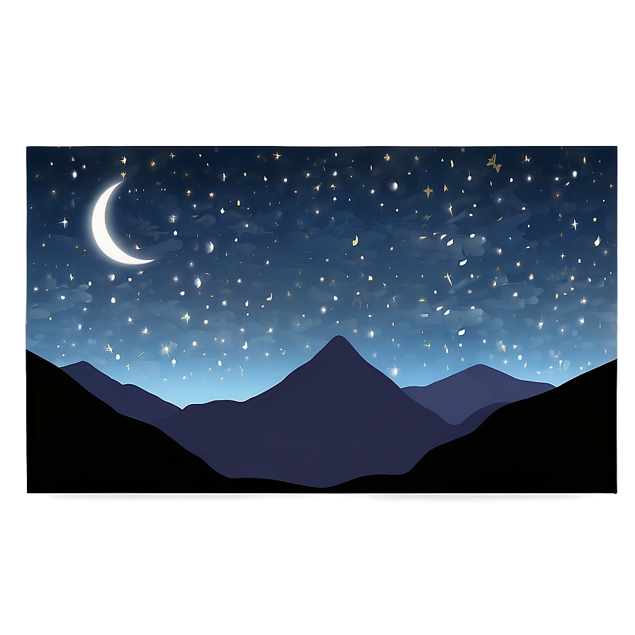 Dark Night Sky Png Glp35