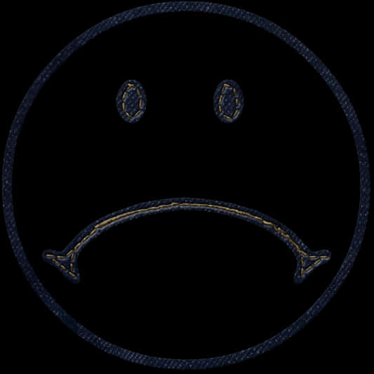 Dark Outlined Smiley Face