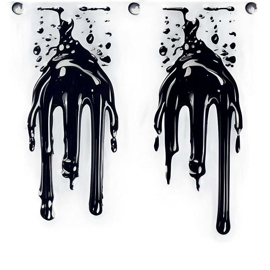 Dark Paint Drip Mysterious Png Swa46