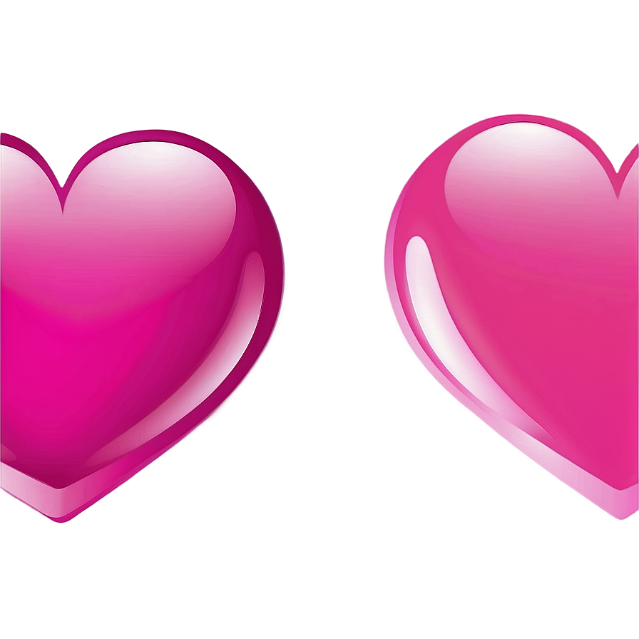 Dark Pink Heart Emoji Png 06262024