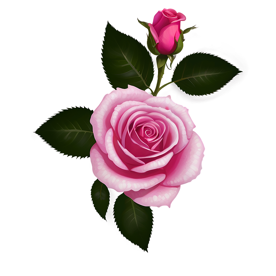 Dark Pink Rose Png Euv