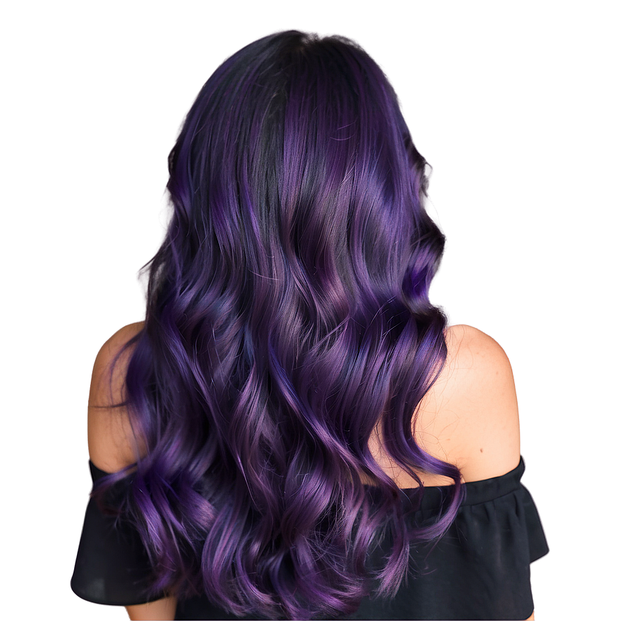 Dark Purple Hair Shade Inspiration Png 06272024