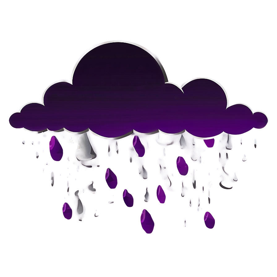 Dark Purple Rain Clouds Png 06252024