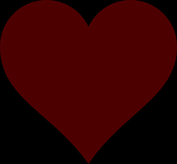 Dark Red Heart Transparent Background