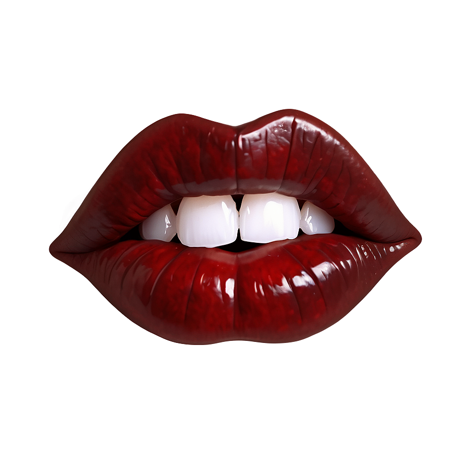 Dark Red Vampire Lips Png Kfr40