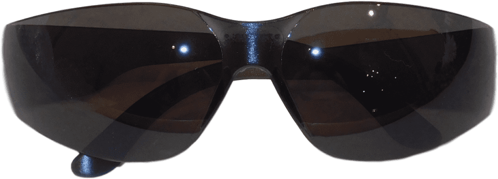 Dark Safety Goggles Isolated