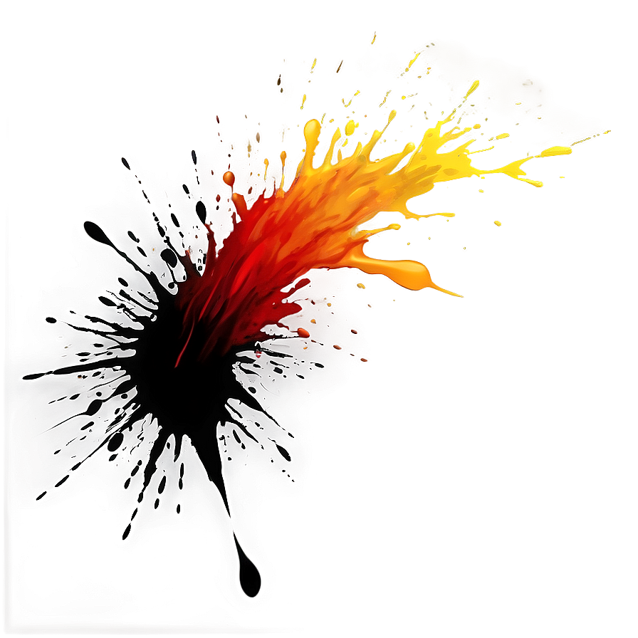 Dark Splash Black Splatter Png 06262024