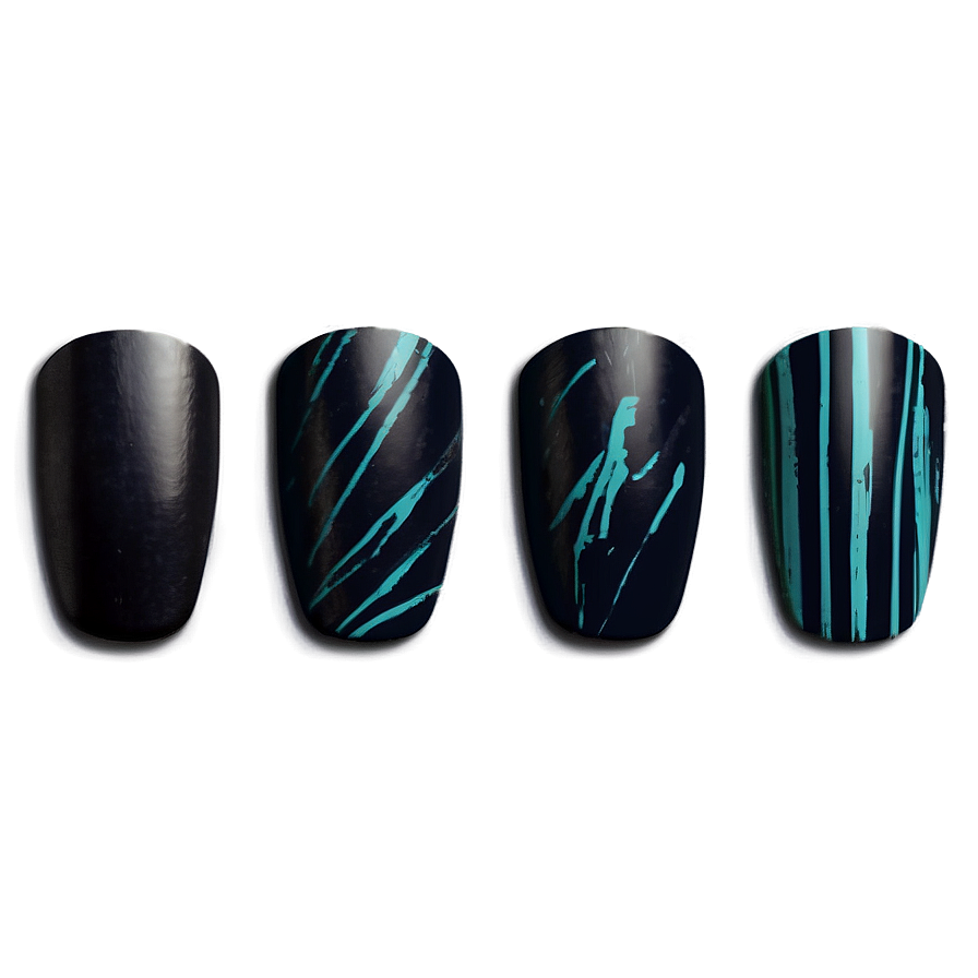 Dark Themed Fake Nails Png Ldv9