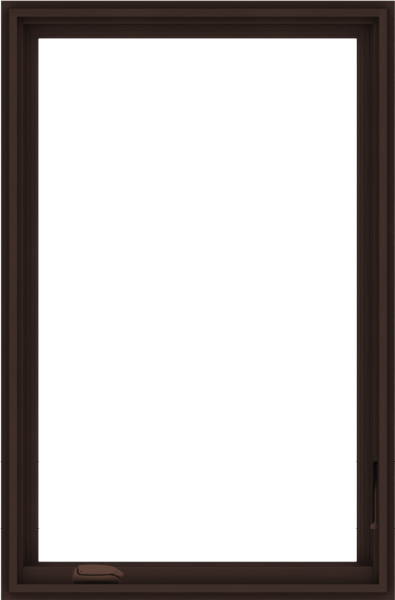 Dark Wooden Frameon Blue Background