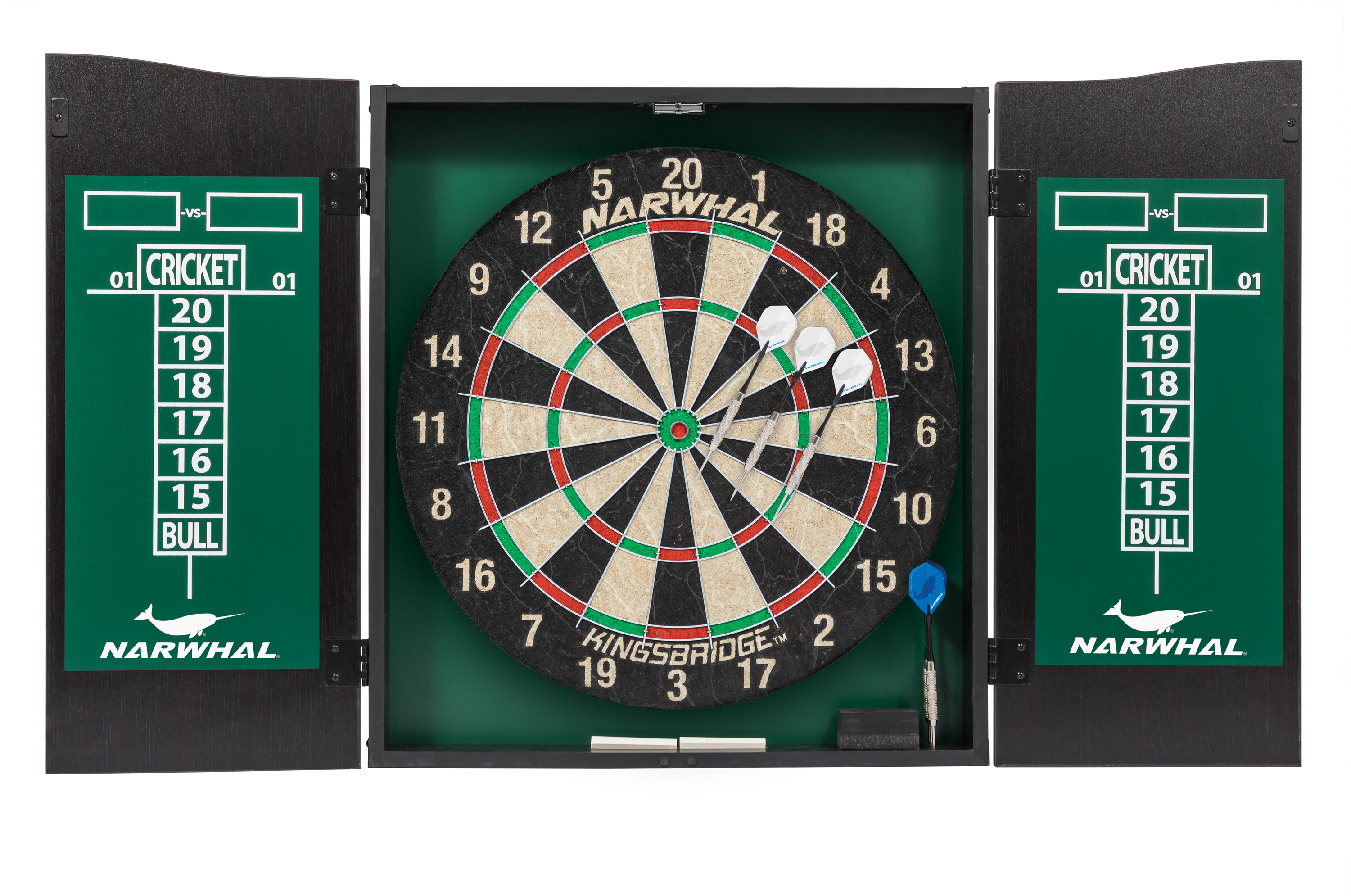 Dartboardin Cabinetwith Darts