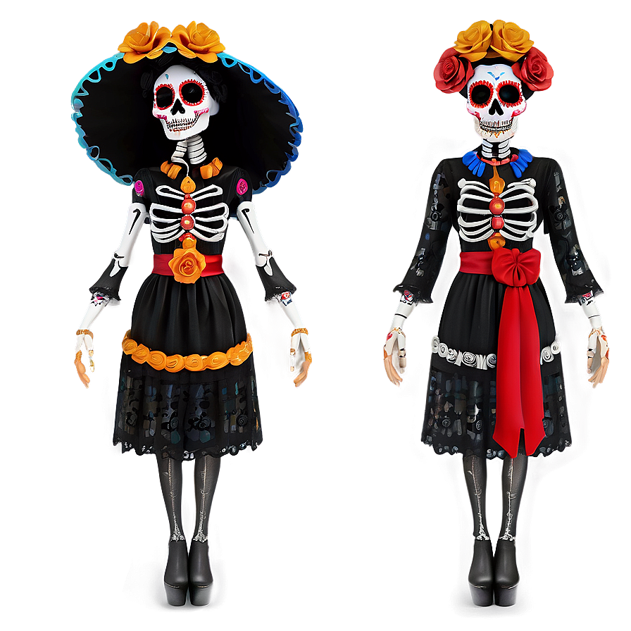 Day Of The Dead Inspired Fashion Png 06112024