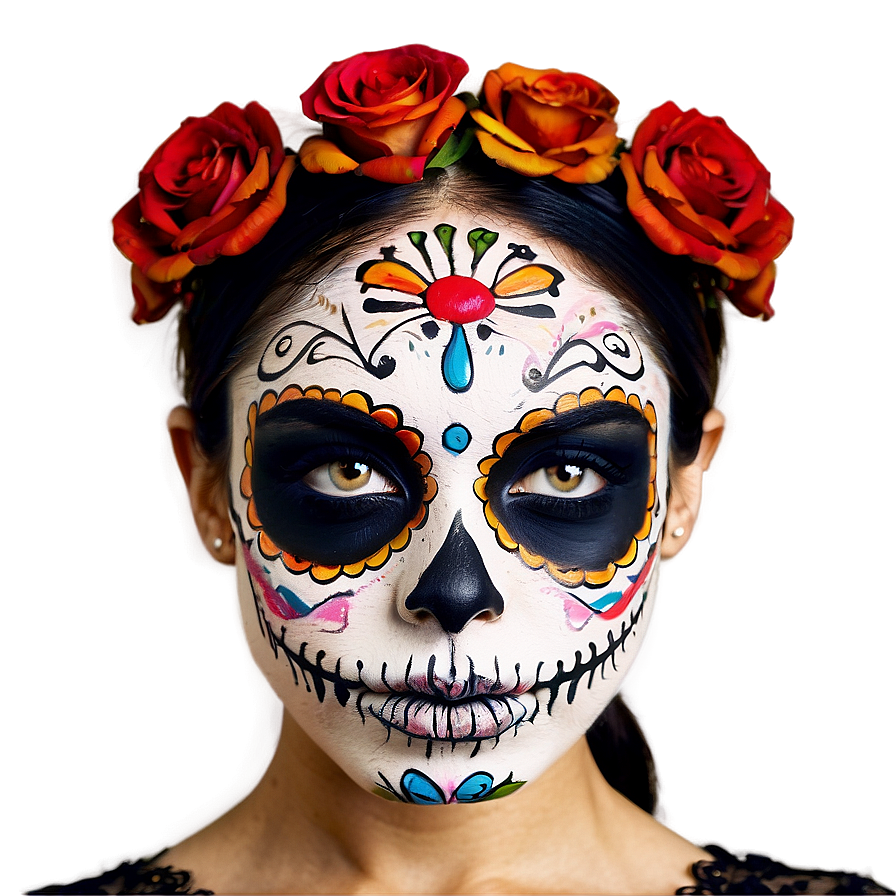 Day Of The Dead Makeup Tutorial Png 34