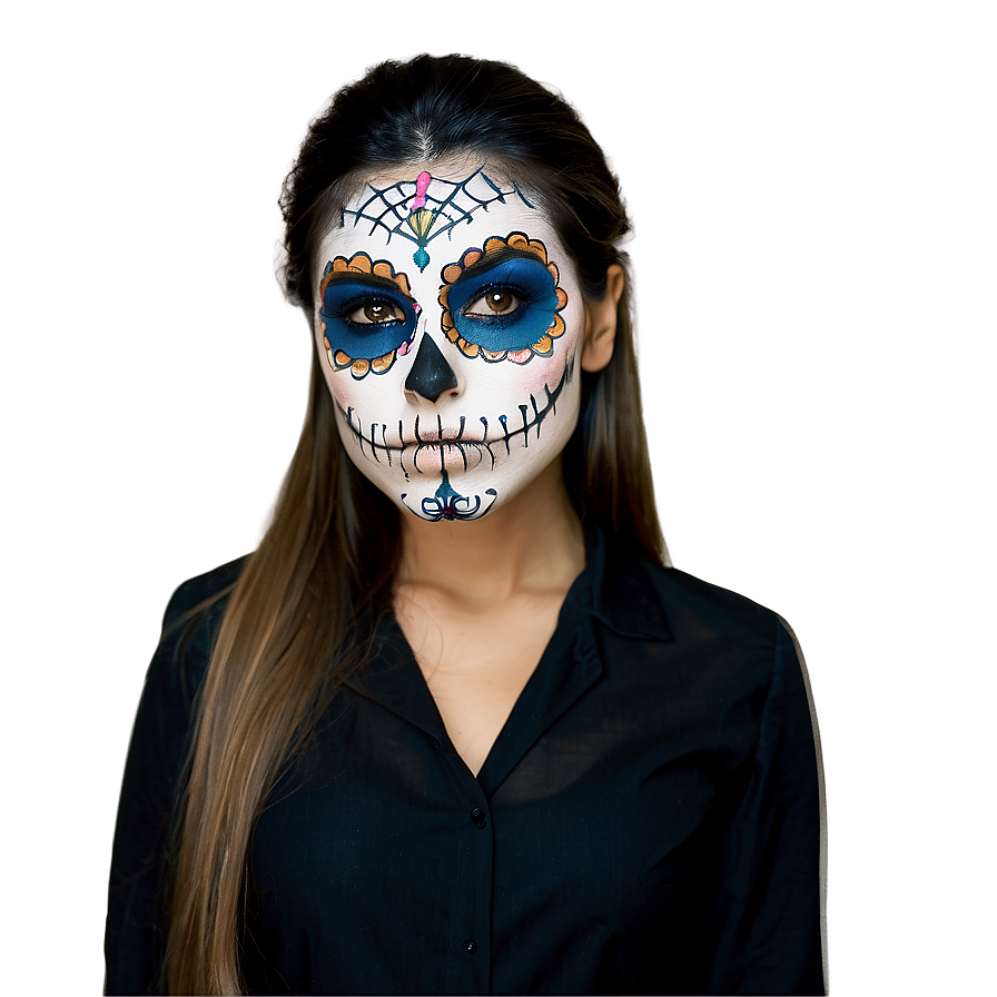 Day Of The Dead Makeup Tutorial Png 86