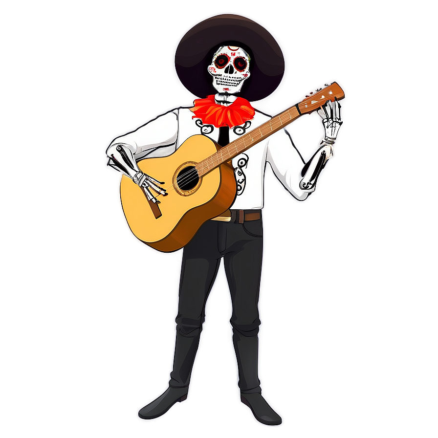 Day Of The Dead Mariachi Png Uvu25