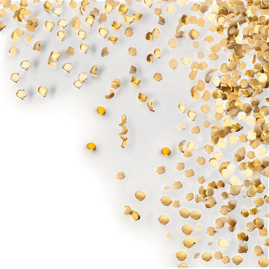 Dazzling Gold Confetti Png 05252024