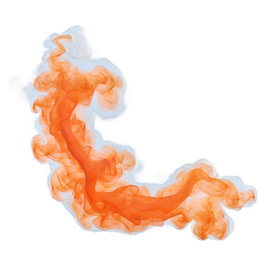 Dazzling Orange Smoke Silhouette Png Yil77