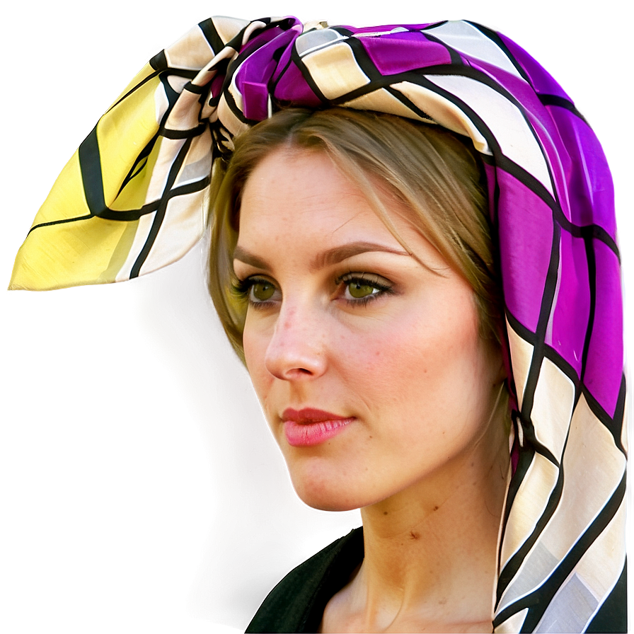 Dazzling Silk Headscarf Png Kly