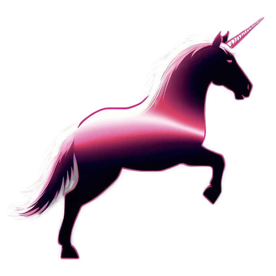 Dazzling Unicorn Silhouette Png 06282024