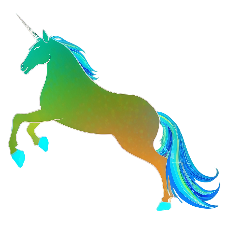 Dazzling Unicorn Silhouette Png Osn