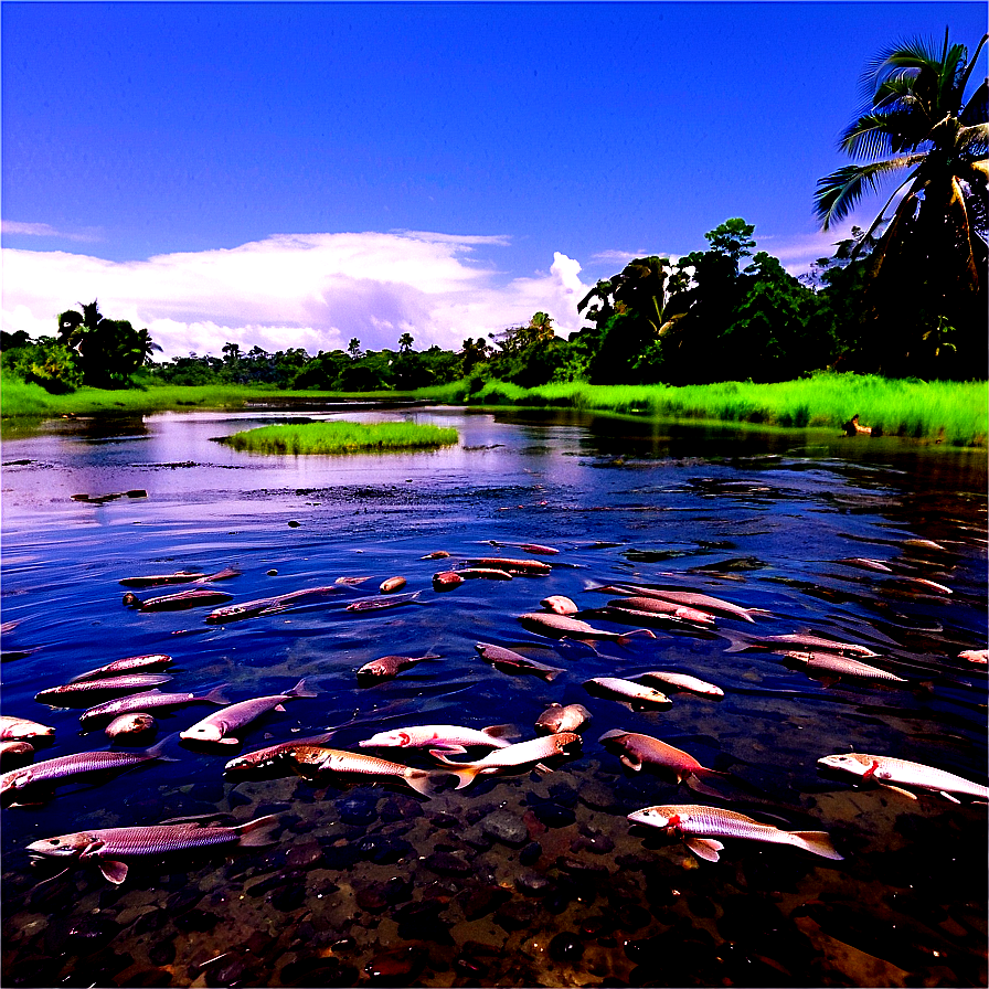 Dead Fish In River Png 06132024