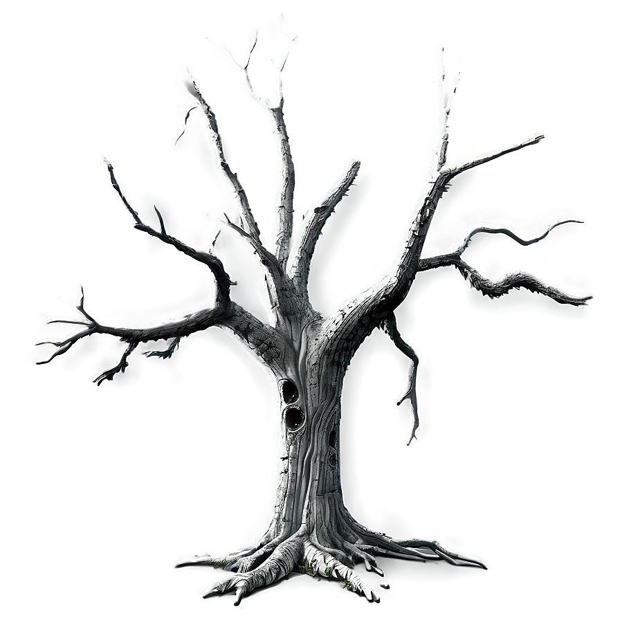 Dead Tree Black And White Png Njk69