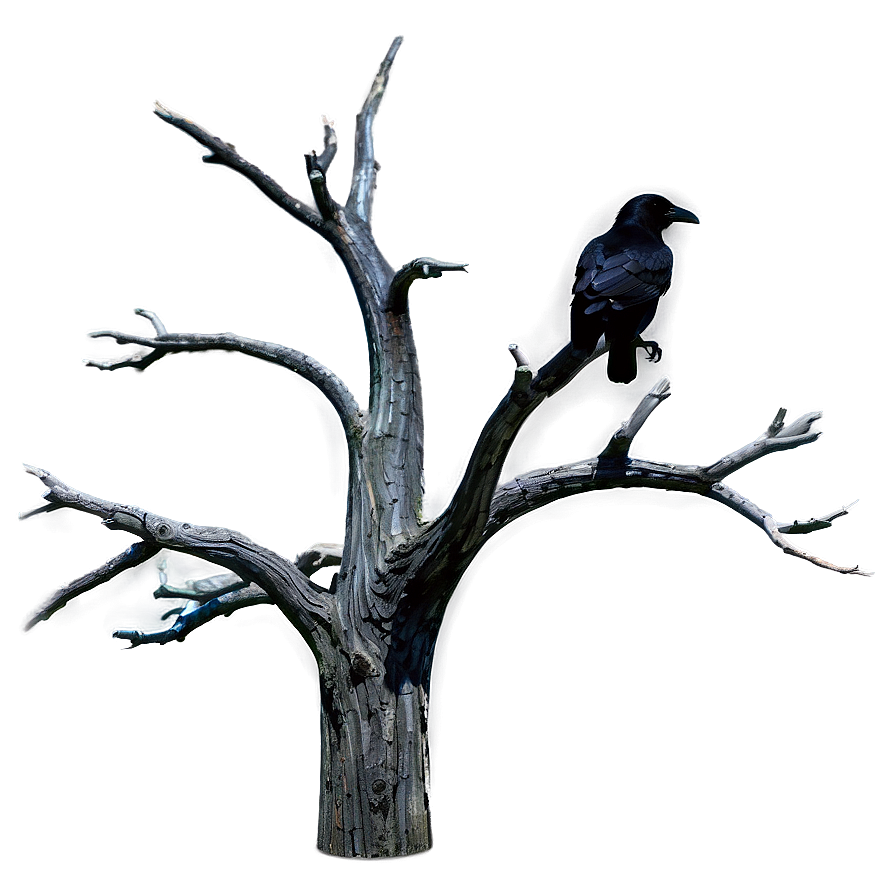 Dead Tree With Raven Png 53