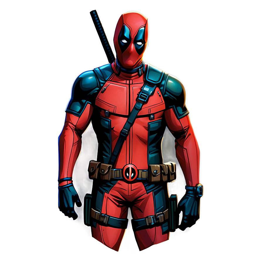 Deadpool Anime Style Png 05212024