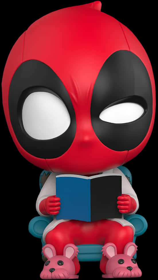 Deadpool Funko Pop Reading Book