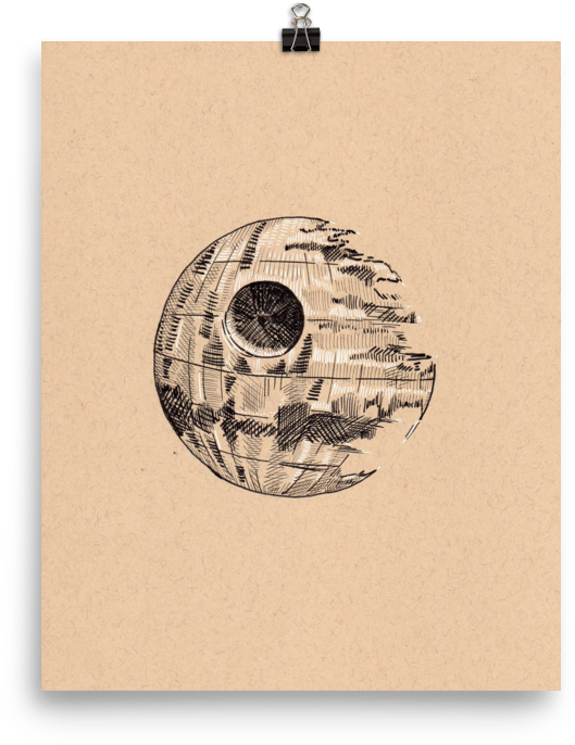 Death Star Sketch Artwork