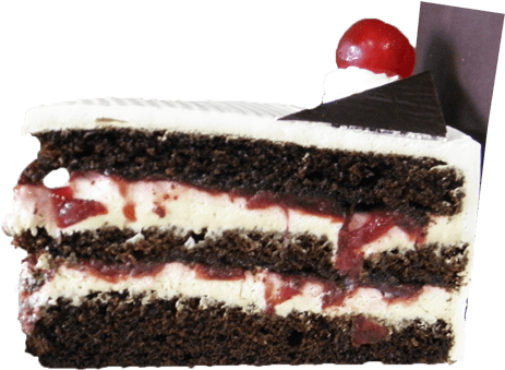 Decadent Chocolate Cake Slicewith Cherry