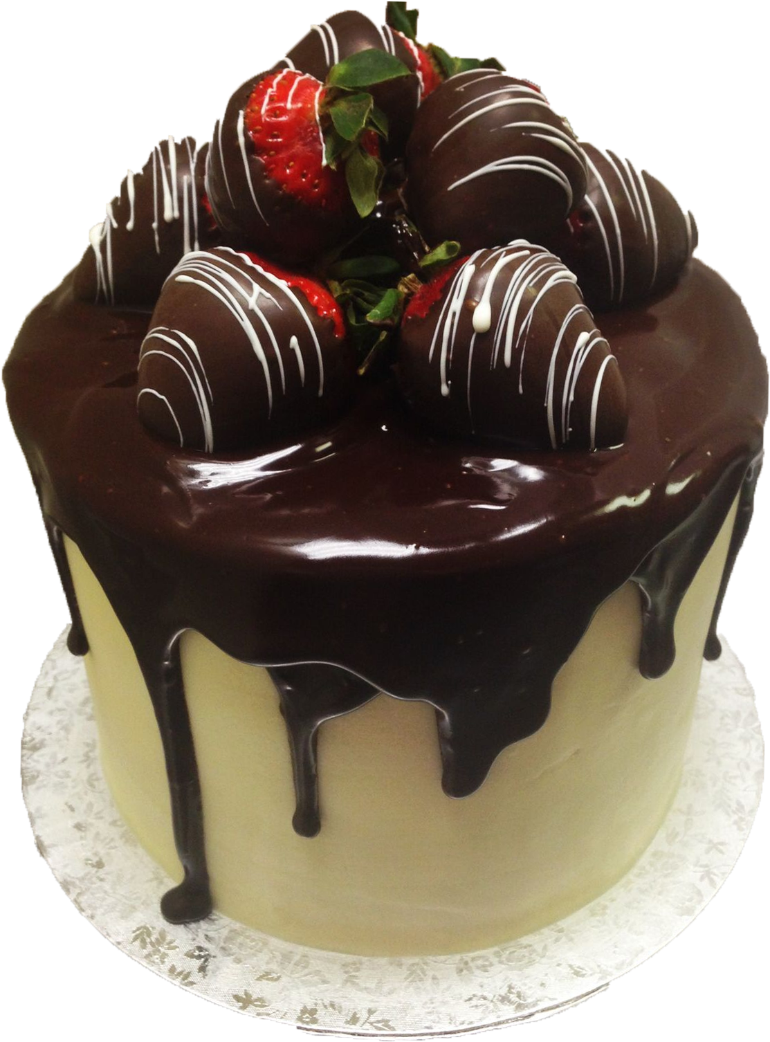 Decadent Chocolate Covered Strawberry Cake