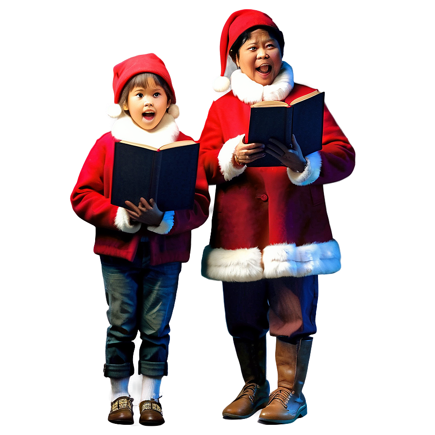 December Carolers Png 06202024